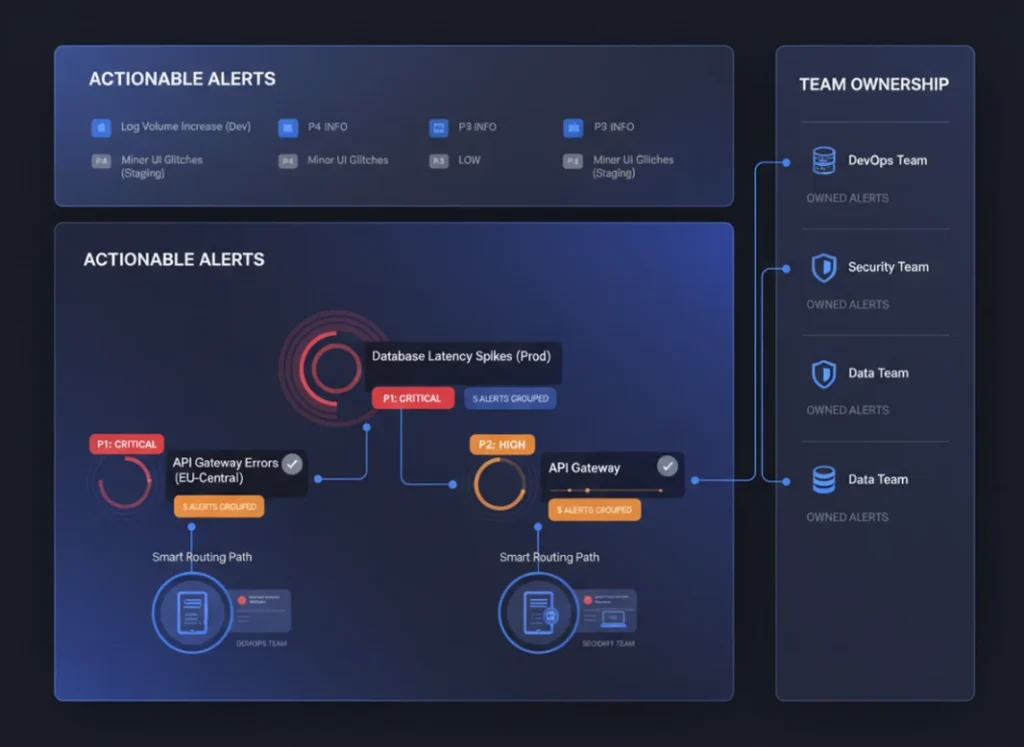 Actionable Alerts & Ownership